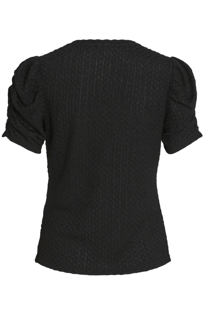 VIANINE S/S PUFF SLEEVE TOP - NOOS 14089479 Black Beauty